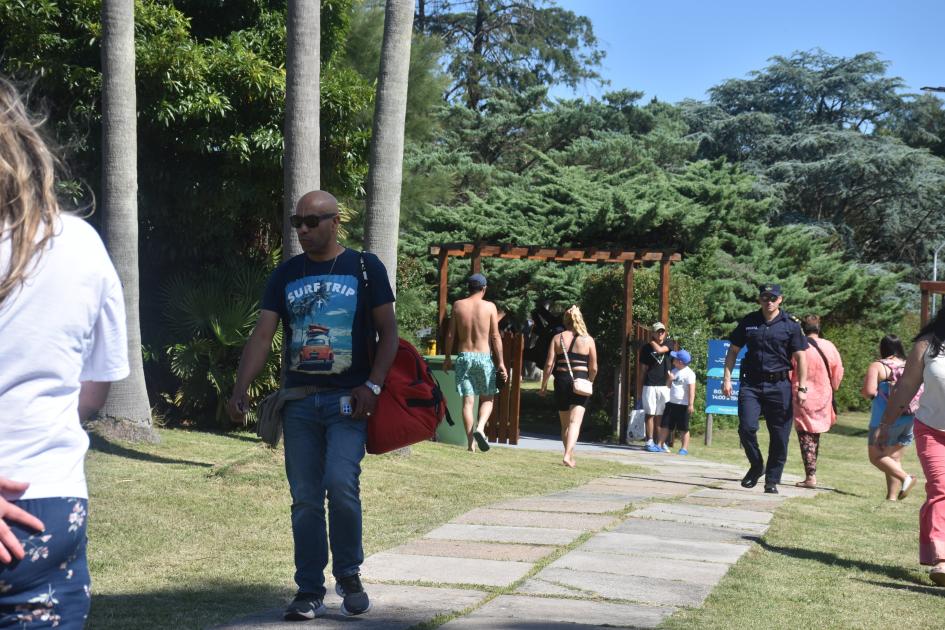 Camino a las piscinas