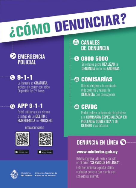 Canales de denuncias de Violencia Doméstica y Género Canales de denuncias de Violencia Doméstica y Género