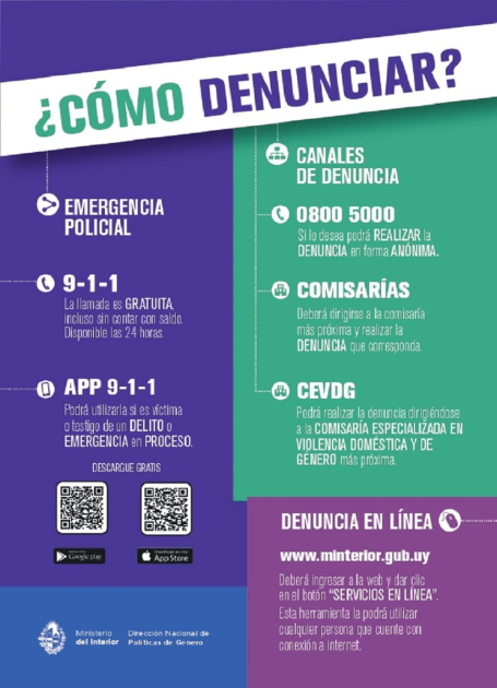Canales de denuncias de Violencia Doméstica y Género Canales de denuncias de Violencia Doméstica y Género