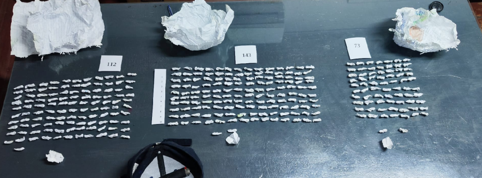 Sustancia incautada en Maldonado