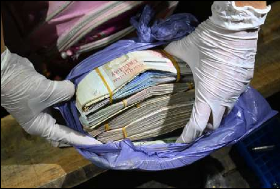 Dinero incautado operacion No Tier 2