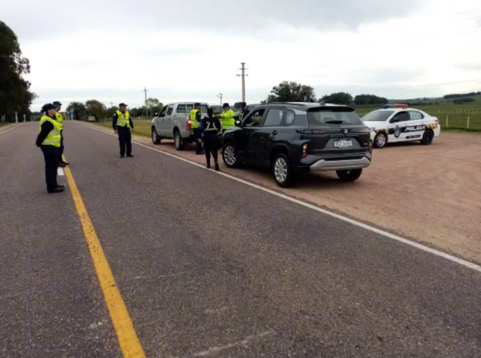 Operativos en distintos puntos del departamento Controles en rutas