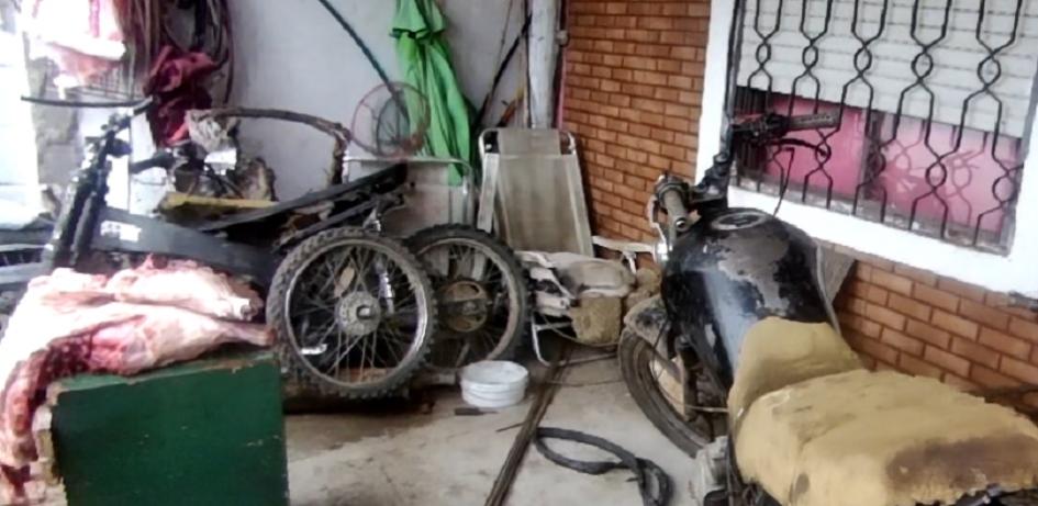 carne de carpincho y moto incautada carne de carpincho y moto incautada