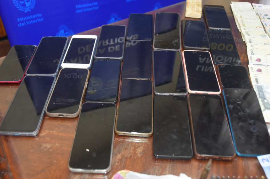Celulares incautados Celulares incautados