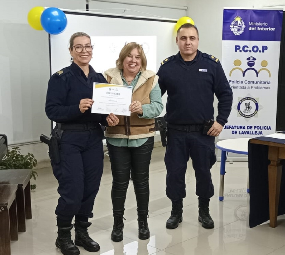 Certificada en Seguridad Ciudadana de José Pedro Varela