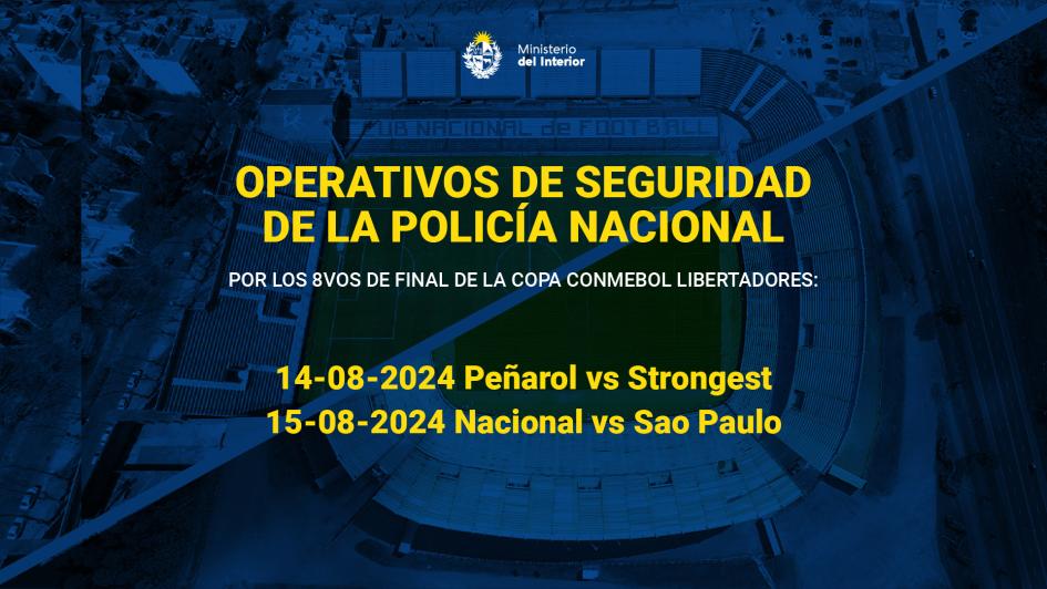 Operativo por partidos de Libertadores Operativo por partidos de Libertadores