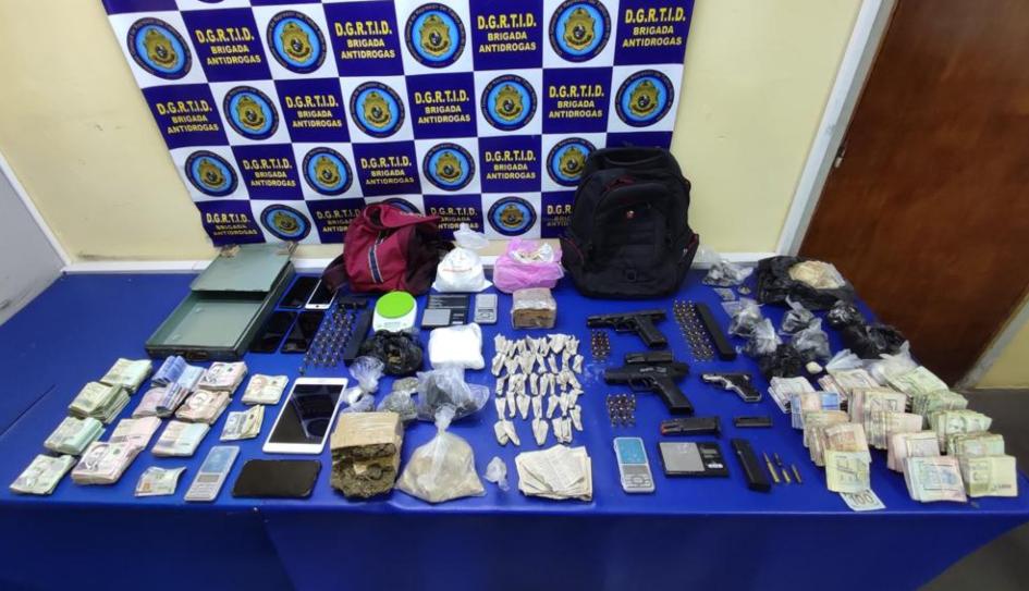 objetos incautados en los allanamientos