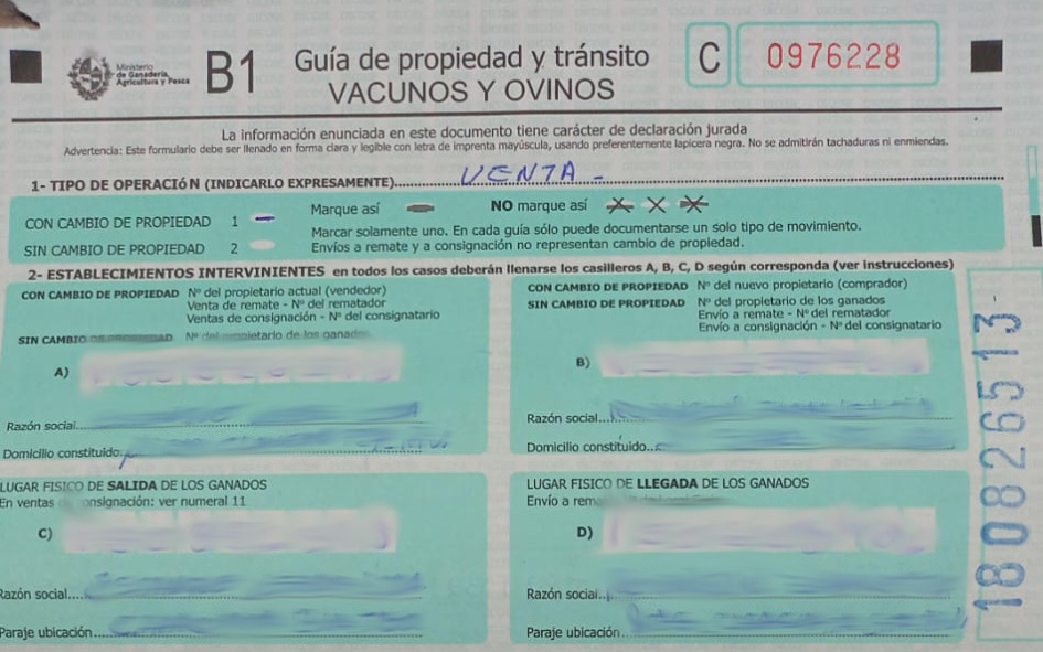 DICOSE GUÍA DE PROPIEDAD Y TRÁNSITO