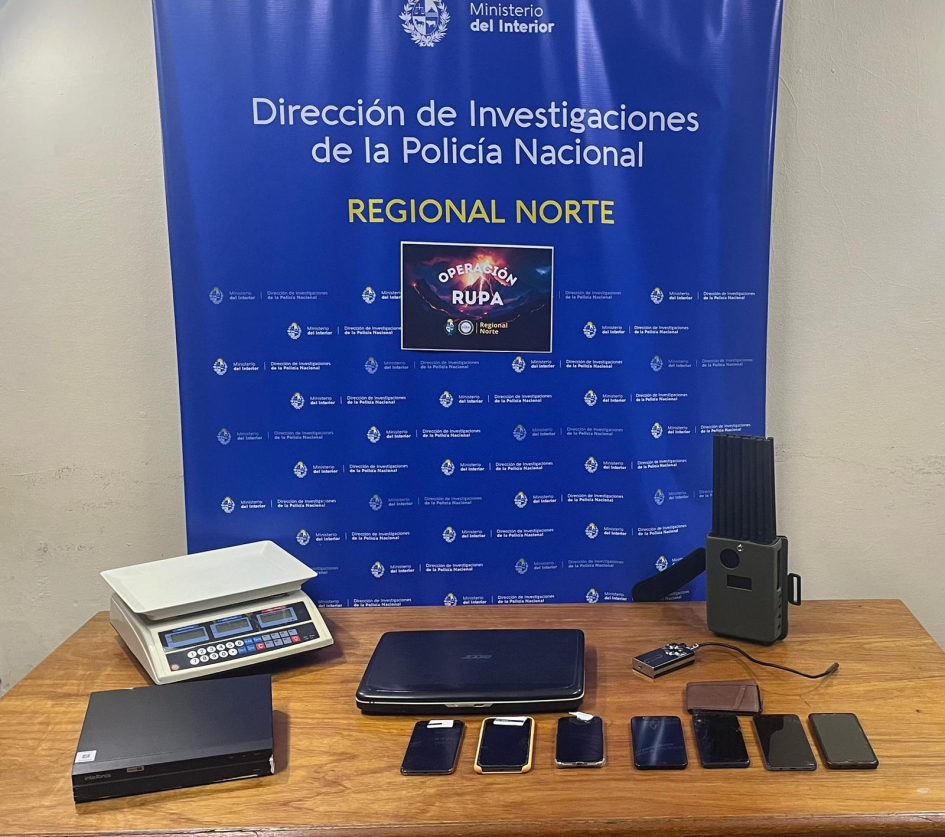 Operación Rupa: desarticulan red de venta de droga por delivery en Rivera
