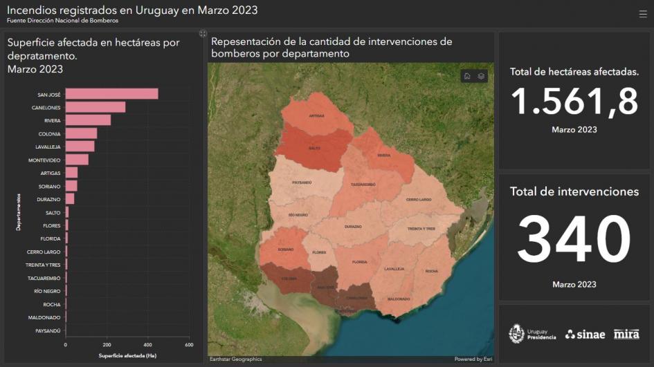 Imagen de presentación de los datos Detalles de incendios