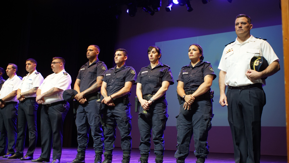 Acto por el Día de la Policía en Canelones