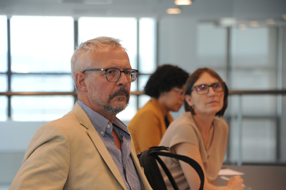 Foto reunión de las autoridades en la Junta Nacional de Seguridad