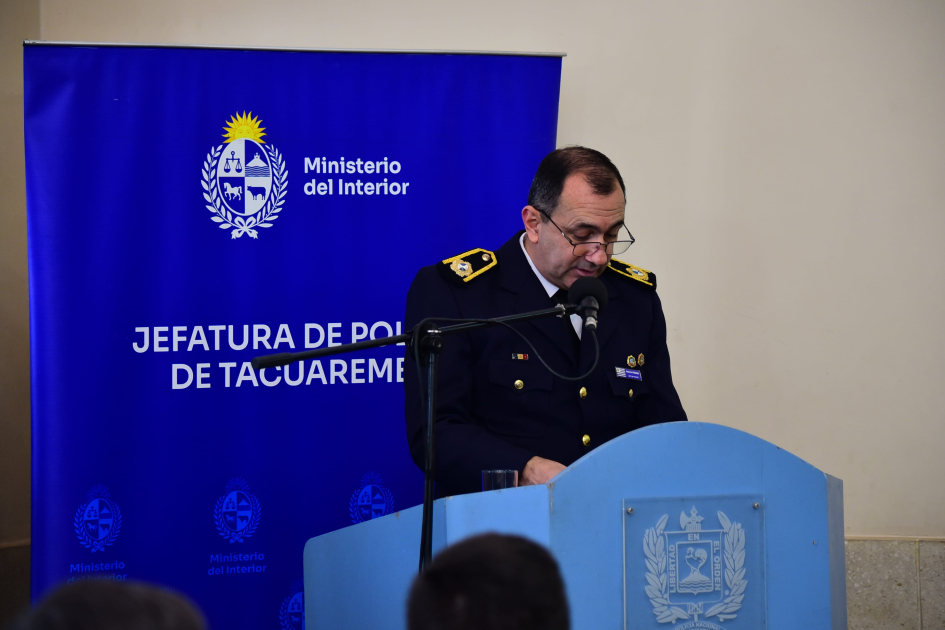 Discurso del Jefe de Policía de Tacuarembó Discurso Jefe de Policía de Tacuarembó