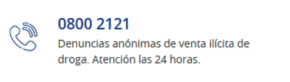 Canal de denuncias anónimas de venta ilícita de Droga Canal de denuncias anónimas de venta ilícita de Droga