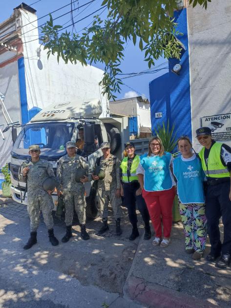 Equipo de trabajo para iniciar tareas de descacharrización