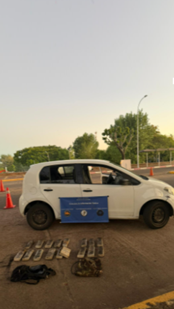 Elementos incautados por la policía.