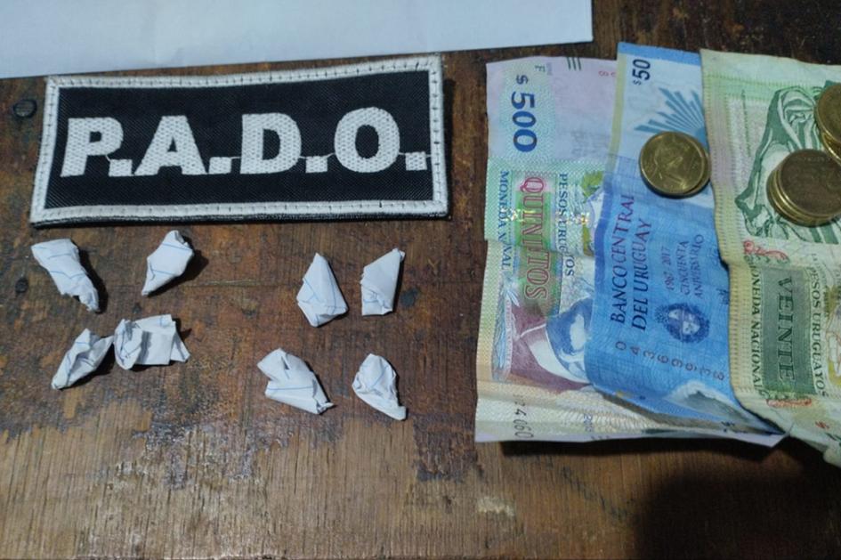 Estupefacientes y dinero incautado. Estupefacientes y dinero incautado.