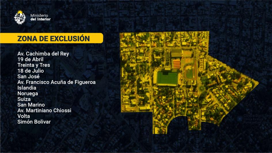 Zona de exclusión. Zona de exclusión.