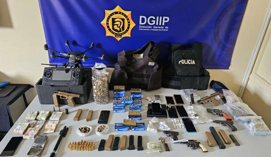 Objetos incautados en operativo Famur