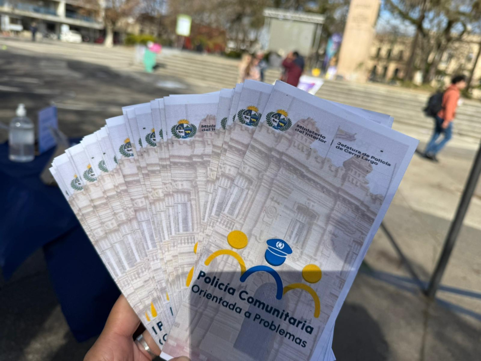 Folletería de la PCOP distribuido durante la jornada.