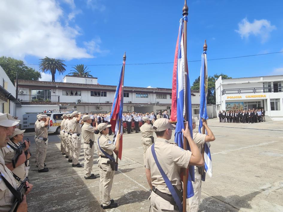 Ceremonia de imposición del Sub Director y del Jefe de la Inspección General de Policía Caminera Ceremonia de imposición del Sub Director y del Jefe de la Inspección General de Policía Caminera