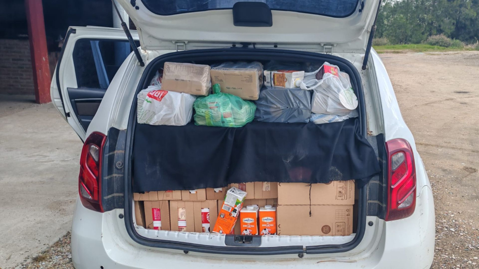 La conductora trasladaba la mercadería sin documentación La conductora trasladaba la mercadería sin documentación