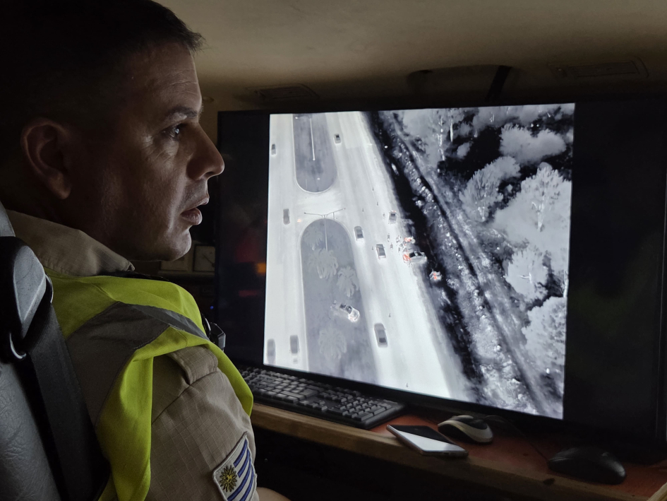 Visión infrarroja del dron