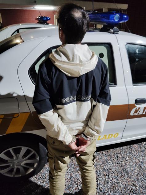 Una de las personas detenidas por efectivos de Policía Caminera Una de las personas detenidas por efectivos de Policía Caminera