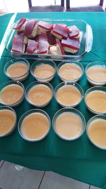 Foto de los postres del día. Foto de los postres del día.
