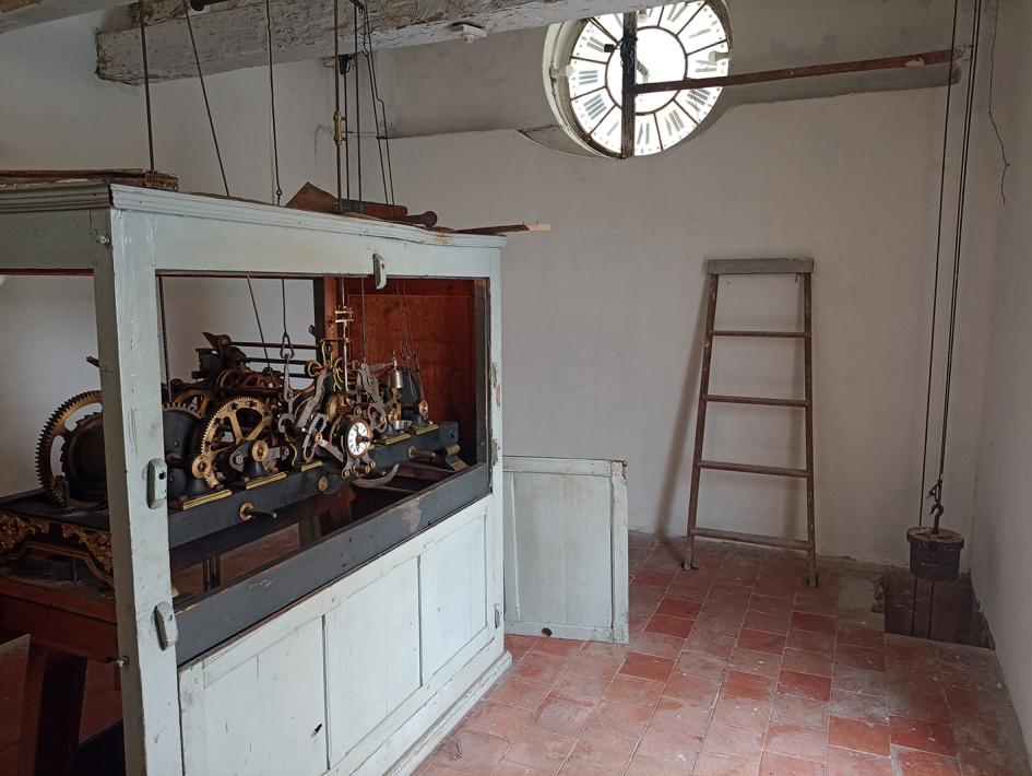 Foto panorámica de reloj