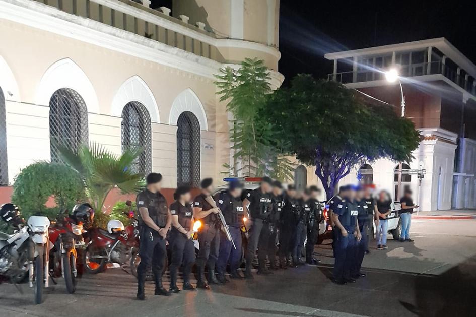 Fuerza Policial que participó en Operativo Saturación. Fuerza Policial que participó en Operativo Saturación.
