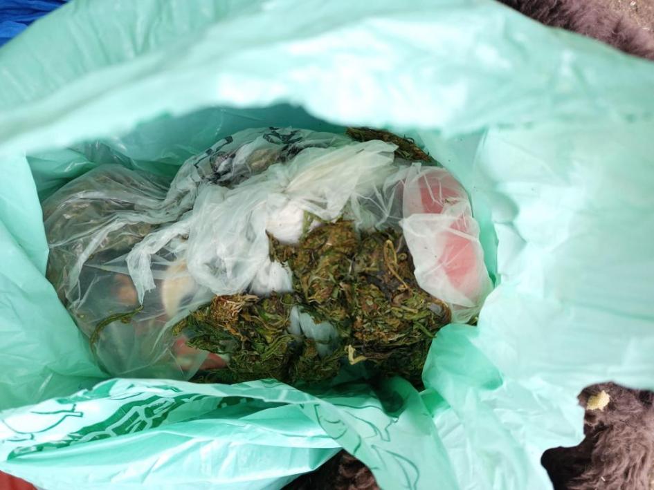 Bolsa con marihuana Bolsa con marihuana