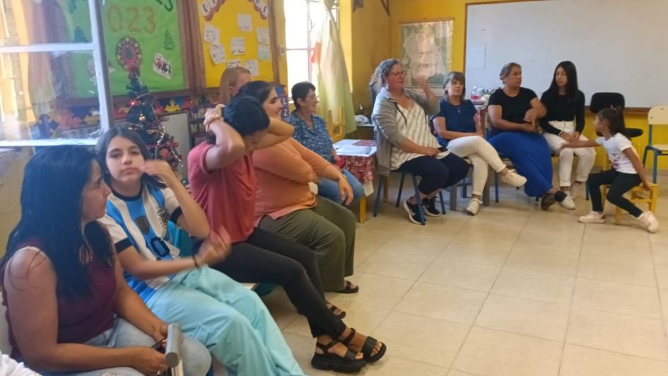 Vecinos reunidos Vecinos paraje Ahogados