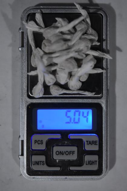 Pesaje de la droga Pesaje de la droga