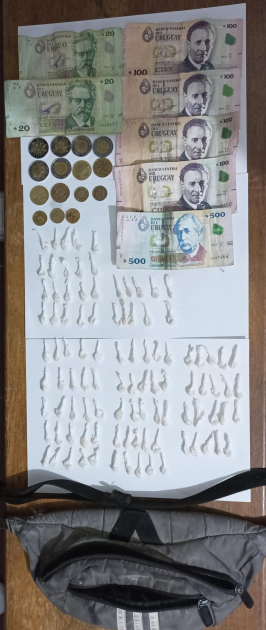 droga y dinero incautado en Playa Pascual droga y dinero incautado en Playa Pascual