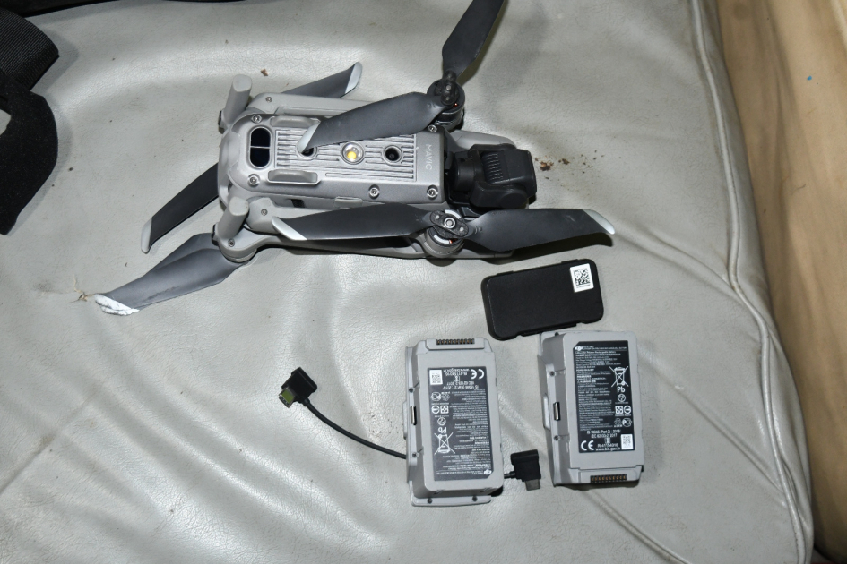 Incautación de Dron en allanamiento de la rambla