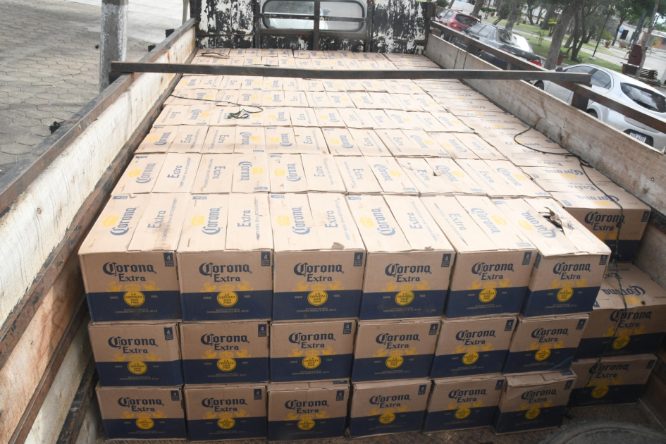 Incautación de cervezas de contrabando 