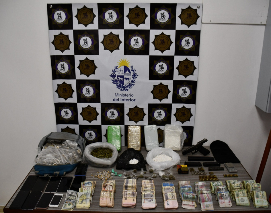 Pruebas incautadas en allanamiento