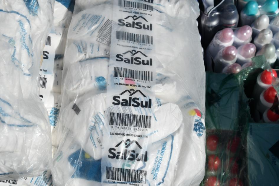 Mercadería incautada por infracción aduanera sal 