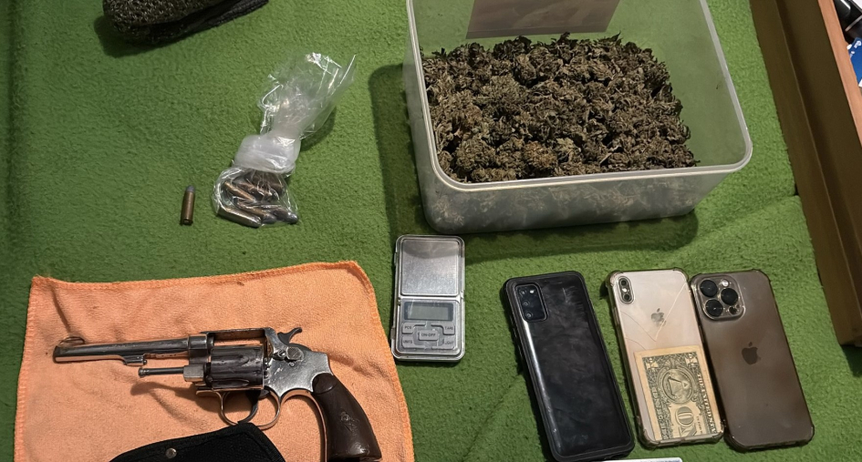 Incautación revolver celulares y cogollos 