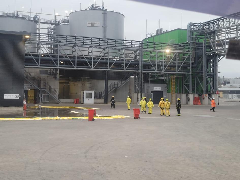 inspección por derrame en terminal Portuaria UPM inspección por derrame en terminal Portuaria UPM