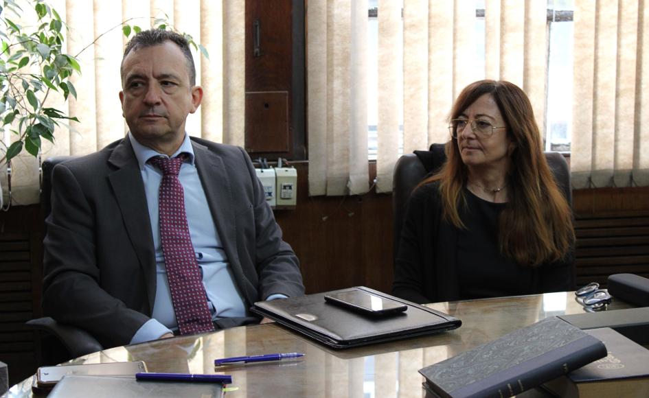 Integrantes de la delegación del programa EUROFRONT reunidos en la Dirección Nacional de Migración Integrantes de la delegación del programa EUROFRONT reunidos en la Dirección Nacional de Migración