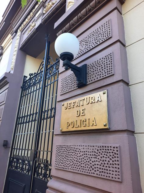 Placa de la Jefatura de Policía Placa de la Jefatura de Policía
