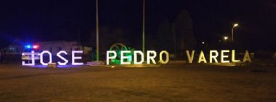 cartel iluminado de José Pedro Varela 