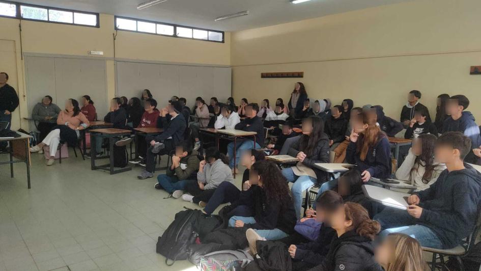 Taller uso responsable del ciberespacio y prevención de delitos. Taller con alumnos de noveno grado