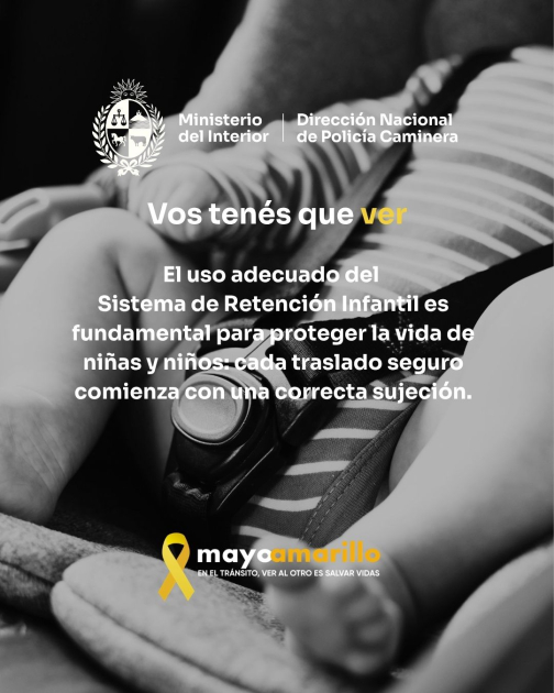 El uso adecuado del Sistema de Retención Infantil es fundamental para proteger la vida.