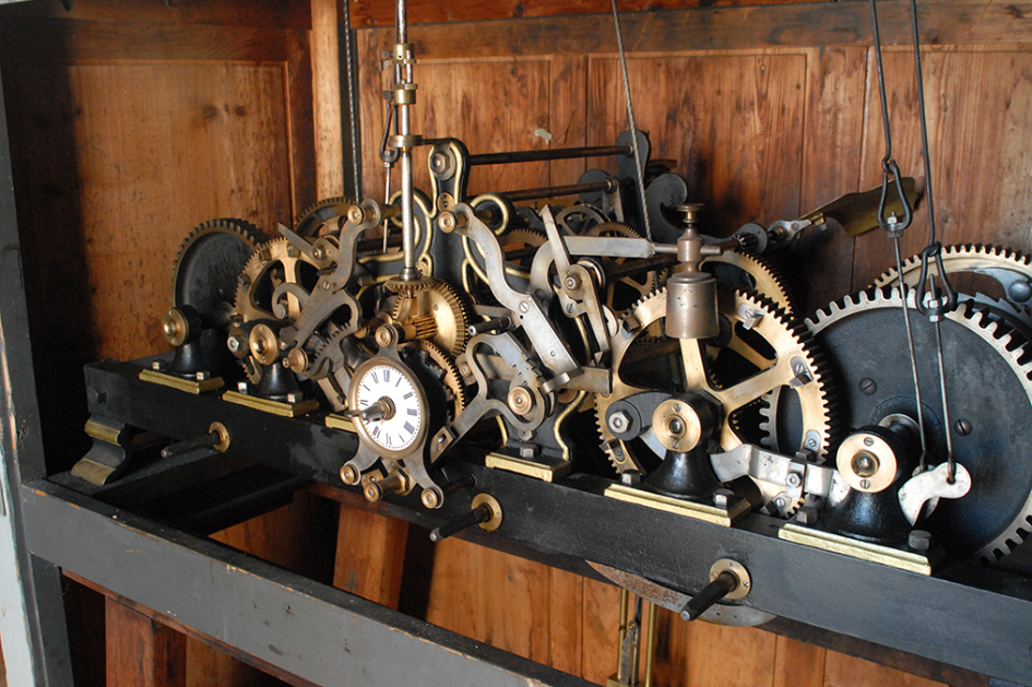 Mecanismo del reloj de Jefatura