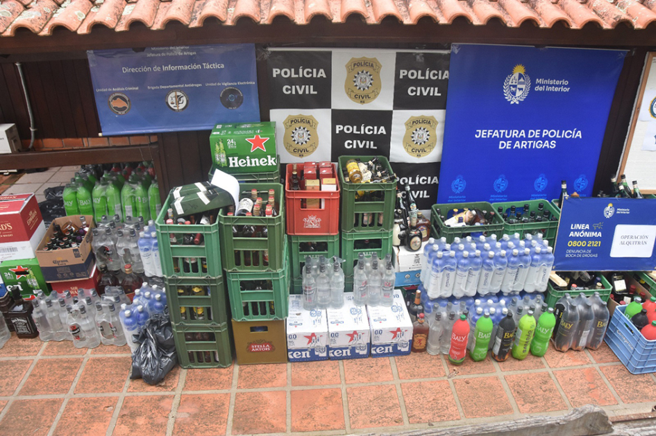 Mercadería incautada en Operación Alquitrán Mercadería incautada en Operación Alquitrán