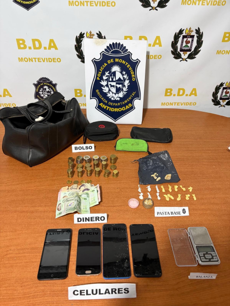 objetos incautados en el allanamiento 