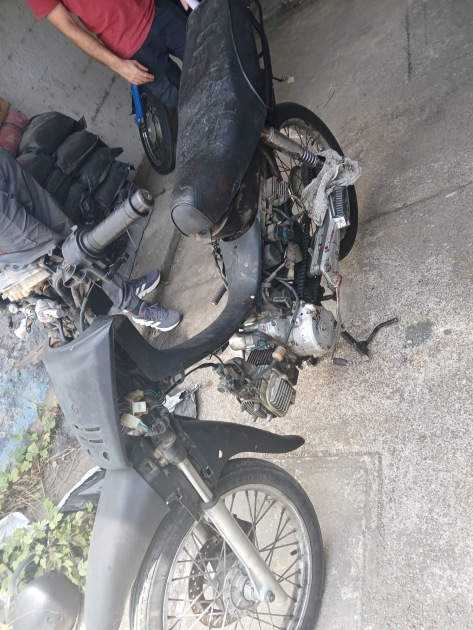 Moto hurtada recuperada en barrio Calcerrada.jpg